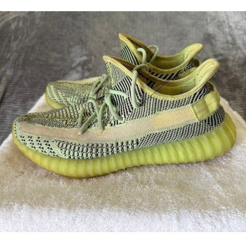 Adidas Yeezy Boost 350 V2 Yeezreel Non-Reflective‎ FW5191 Neon Green Black Mens